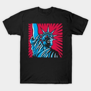 Martian neon colors red/blue T-Shirt